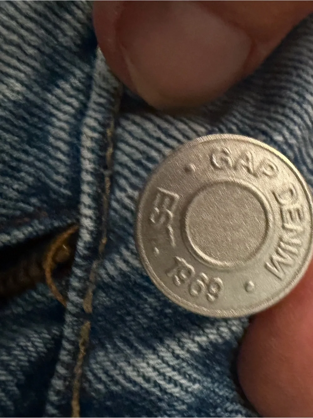 GAP Light Blue Cutoff Denim Shorts - Picture 6 of 7